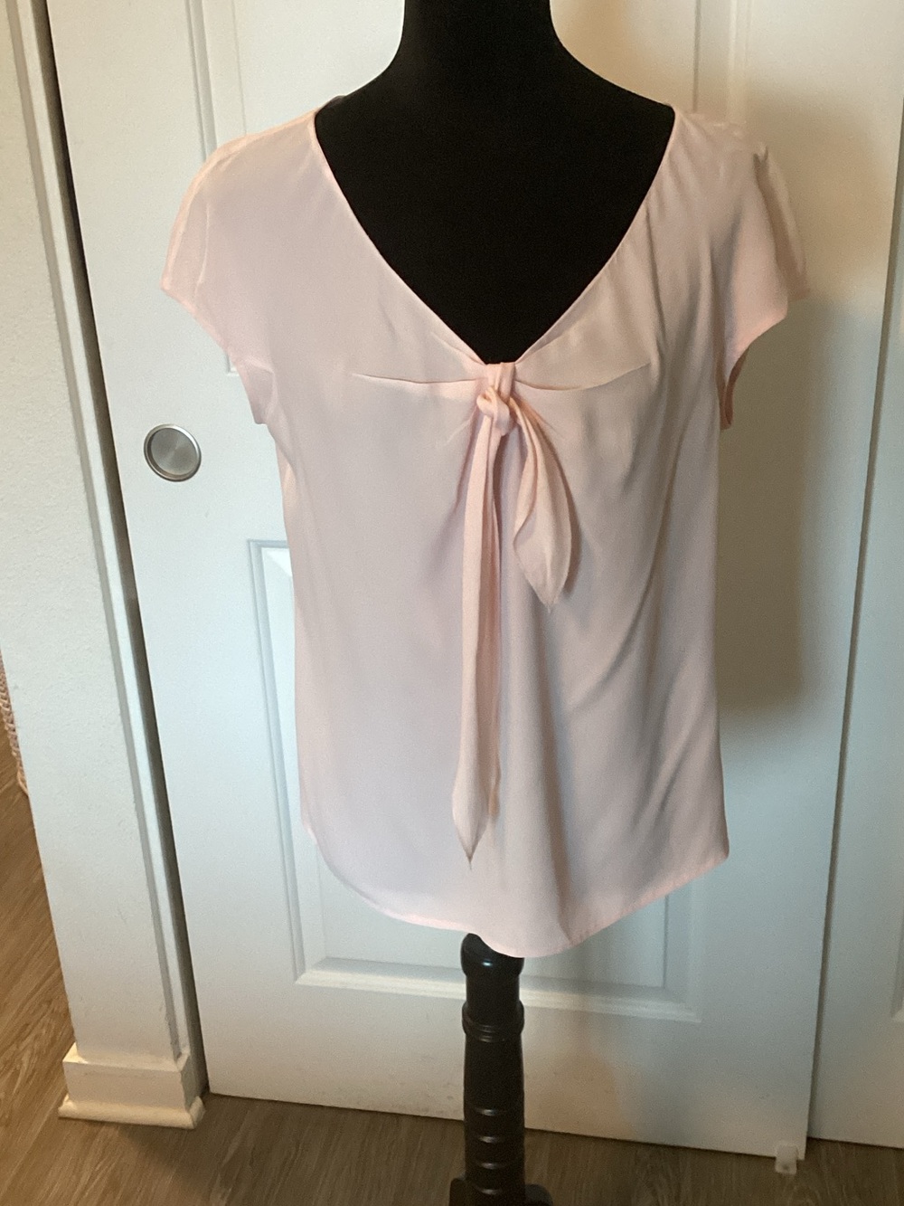 Paule Ka Paris Blouse with Front Tie - Light Pink 8 (42)